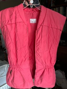Bogner Coral Pink Quilted Sleeveless Ski Vest
